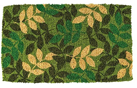 Notrax, Green Leaf, Handmade Natural Coir Doormat, Entry Mat for Indoor or Outdoor Use, 18x30, C11 (C11S1830GL)