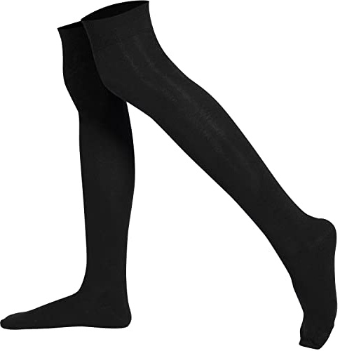 Mysocks Calze unisex sopra il ginocchio Nero