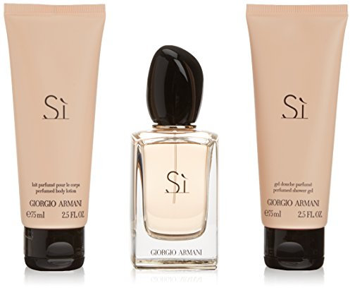 Giorgio Armani Si Set femme/woman, Eau de Parfum Vaporisation/Spray 50 ml, Bodylotion 75 ml, Duschgel 75 ml, 1er Pack (1 x 200 ml)
