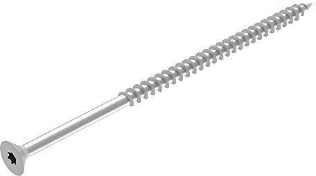 Tornillo SECCARO para aglomerado 6 x 130 mm, acero galvanizado, tornillo para madera con rosca parcial, TX/hexalobular, 50 piezas