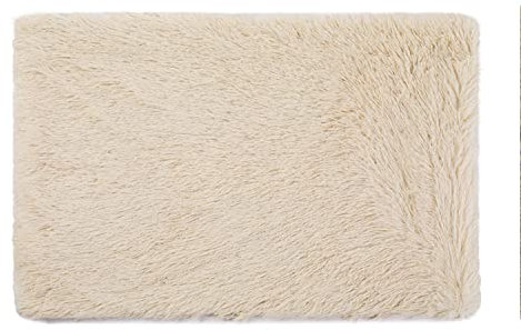 Haustier-Hundedecke, flauschig, Fleece, Katzendecke, weich, warm, für Sofa, Decke, waschbar, für kleine und mittelgroße Hunde, Katzen, 80 x 55 cm, Beige