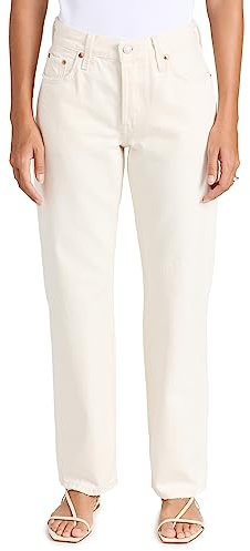 Levi's Women's 501 90s Jeans, Ecru Booper No Damage, Off White, 32