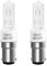 2 Pezzi Lampada Alogena B15d 150W 230V Dimmerabile, Bianco Caldo 2700K, 2870LM, Lampada Alogena in Ceramica Trasparente, per Plafoniere, Applique, Lampade da Tavolo