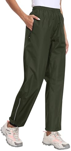 MoFiz Damen Regenhose Wasserdicht Fahrrad Überziehhose Leichte Packbar Hose Winddicht Outdoorhose Wanderhose Trekkinghose