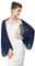 BEAUTELICATE Women’s Chiffon Shrug Bolero Sheer Loose Cardigans Cover Up With Long Sleeve For Summer Wedding Evening Bridal Bridesmaids Mother of The Bride(One size, Navy Blue)