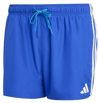 adidas Men's Bañador 3-Inch 3 Bandas, Semi Lucid Blue/White, 2XL