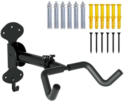 Urban Deco Soporte Bicicletas Pared - Colgador Plegable y Ajustable para Todo Tipo de Soporte Pared Bicicleta, Capacidad de 30Kg, Ideal para Ahorro de Espacio en Garaje y Hogar, 1 Unidade