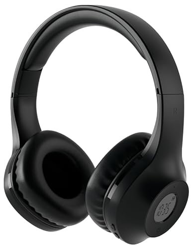 Wireless fm Radio Headphones,Rechargeable and Portable Personal fm Radio Headphones with Best Reception for Jogging, Mowing, Cycling, Meeting FM Receiver (Black)