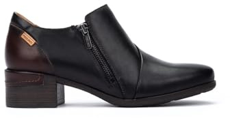 Pikolinos Malaga Zapatos Tacón Mujer | en Cuero | Cierre con Cremallera | Tacón Medio | Talla EU 35-42 en Color Negro