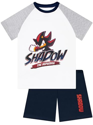 Sonic The Hedgehog Boys Pyjamas, Short Pjs For Boys, Summer Pyjama Set, Grey 11-12 Years