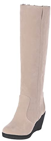 LOIJMK Overknee Boots Women's Lined Western Boots Wedge Heel Long Shaft Boots Winter Boots Warm Riding Boots High Heels Boots Knee High Slip Boots Thermal Boots Autumn Winter Boots, a, 9 UK