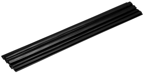 QUARKZMAN 10 Pcs Varillas Soldadura Plástica Negras 9.5x 250mm 0.4x 10inch | Cinta Plana HDPE, Para Reparar Tanques Agua Paletas Carretillas Elevadoras Cubos Basura Canales, 0.4inch x 10inch