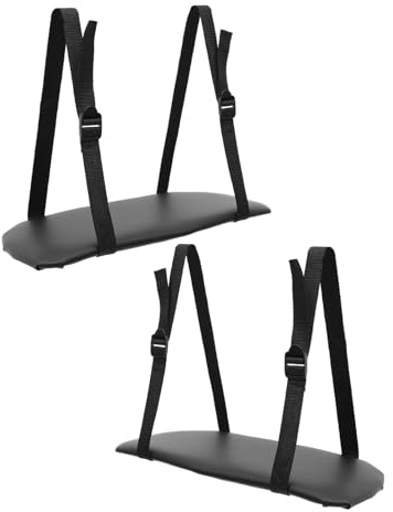 TOPPERFUN Bracciolo Laterale per Lettino da Massaggio in Pu Nero, Supporto Sospeso Pieghevole Poggiamani, Set 2 Pezzi per Spa e Saloni Professionali