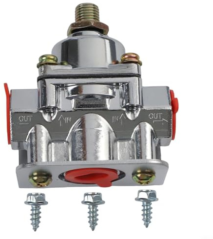 Tryckregulator för Holley 12-804 förgasade system 3/8 NPT två portar justerbar 1-4 PSI zinklegering konstruktion snabb installation reservdel