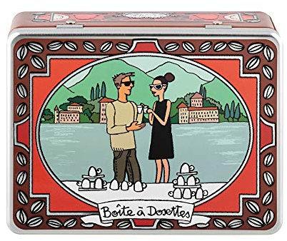 Boite embossée à Dosettes (+comp ) à café Je t'aime - Derrière la porte