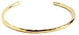 SINGULARU - Brazalete Cane. Brazalete en Latón con Acabado en Baño en Oro de 18Kt Macizo. Talla Unica. Medida Ajustable. Joyas para Mujer
