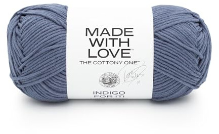 Lion Brand Yarn Tom Daley - The Cottony One, Cotton Blend Yarn for Knitting, Crochet, and Crafts, Hot Cocoa, 1 Pack