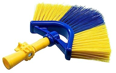 Neustanlo Cepillo de repuesto para escoba de esquina con articulación angular, rosca alemana, colores surtidos, ideal para telarañas