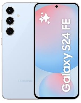 Samsung Galaxy S24 FE 256GB AI Smartphone ohne Vertrag, AI Handy mit Android 15, 8 GB RAM, 256 GB Speicher — EU Version (Blue)