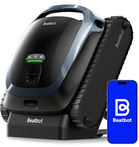 Beatbot AquaSense 2 Robot Pool Vacuum Cleaner limpiafondos inalámbrico, Posicionamiento Inteligente, Limpia Suelo, Paredes ylínea de flotación, Azul Medianoche