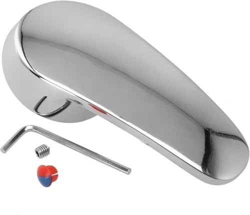 Ghrnun Universal Replacement Faucet Handle Lever, Single Lever Mixer Tap Head for Kitchen and Bathroom, Hot and Cold Water Control Handle Kit