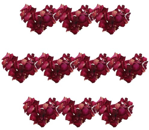 AMUSLESUR 10 Förpackningar Naturliga Torkade Rosblad för Bröllopskonfetti Biologiskt Nedbrytbara Blomblad för Bordsspridning Per Påse Idealiska för Ljusmakeri Romantiska Dekorationer och