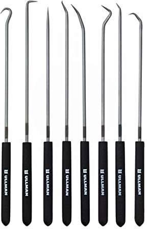 Ullman Devices CHP8-L Individual Hook and Pick Set, 9-3/4, 8-Piece
