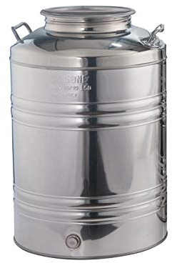 FUSTO AGGRAFFATO LT. 50 CON PREDISPOSIZIONE RUBINETTO