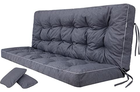 Dyna för hollywoodgunga, hammock, sittbänk med ryggstöd, sittbredd 150 cm
