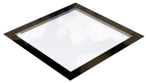 EOS Sunview Seamless Skylight Triple Glazed Toughened or Laminated Glass Rooflight Roof Lantern Window (600mm x 600mm Toughened)