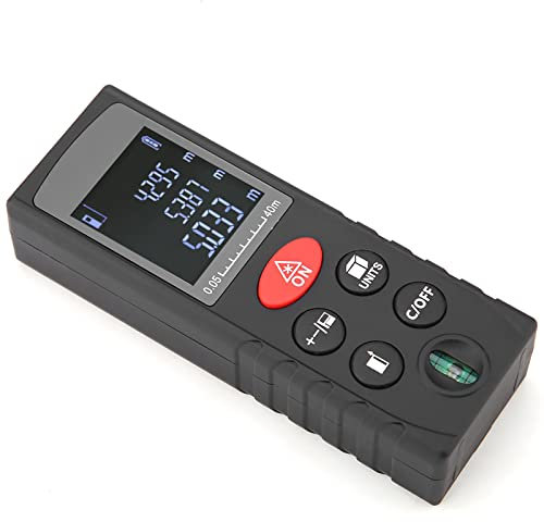 Mini Telémetro Láser Digital con Indicación Angular, Medición de Alta Precisión, Pantalla LCD Retroiluminada, para Uso Industrial y de Construcción (D40)