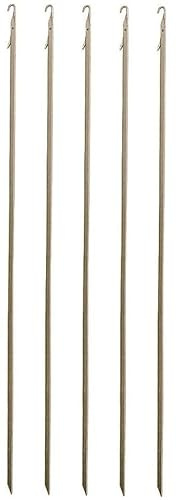 blntackle76 Juego de 5 agujas de cebo con ojal articulado, 12,5 cm + pegatina de Petri Heil!