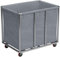 yeshine Wäschewagen Edelstahl, Kommerzieller Wäschewagen, Wäschekorb Groß mit Rollen, laundry Baskets für Home Hotel Wäschekammer Krankenhäuser, 90×65×81cm (Graues)