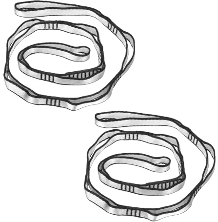 PATIKIL Daisy Chain Straps, Strong Climbing Strap Adjustable Nylon Chain Sling for Aerial Yoga Hammock Swing