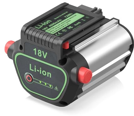 18V 4Ah Ersatzakku für Gardena System Akku BLi-18 9839-20, Passend für die Heartbeat System 18 V Rasenmäher 5023 5039 Heckenschere 9837 9838 Regenfasspumpe 1749 Gebläse 9335 Trimmer 9823 9825 usw