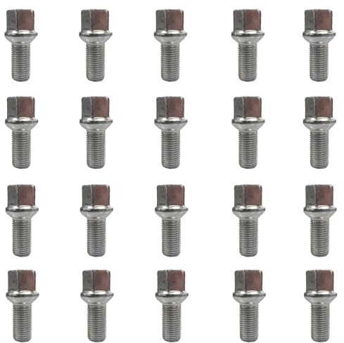 TRACER 20 x hjulbult M14 x 1,5 sfärisk R14 27 mm | Hex 17 mm, kompatibel med Mercedes-Benz A 176 A 177 B 242 B 246 B 247 C 204