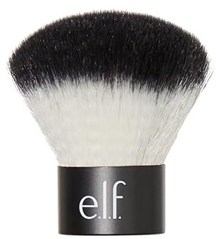 e.l.f. Kabuki Face Brush, Veganes Makeup-Werkzeug, Kompakte Reisegröße, Nass- Oder Trockenanwendung, Vegan & Tierversuchsfrei