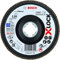 Bosch 1x PRO Metal X571 Fächerschleifscheibe, abgewinkelte Ausführung für X-Lock (für Stahl, Edelstahl, Ø 125 mm, Körnung 120, Professional Zubehör Kleiner Winkelschleifer)