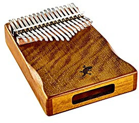 Ortega Guitars Kalimba C-Dur akustisch - Percussion Series - Daumenklavier mit 17 Zungen - Mit Schallloch - Inklusive Zubehör - Phoebe, Natur (OKB3)