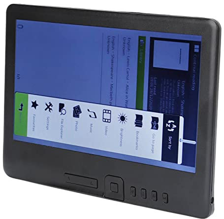 RongM Liseuse Noire, 16: 9 TFT-LCD avec éCran Couleur 7 Pouces e-Reader en EPUB, PDF à TXT 4 Go