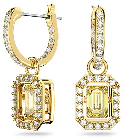Swarovski Millenia Drop-Ohrhänger, Vergoldete Ohrringe mit Strahlenden Swarovski Kristallen