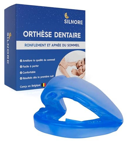 SILNORE - Anti Ronflement Efficace Puissant – dispositifs anti-ronflement & bruxisme - Orthese Anti Ronflement pour Apnée du Sommeil Modéré, pour un Sommeil Paisible