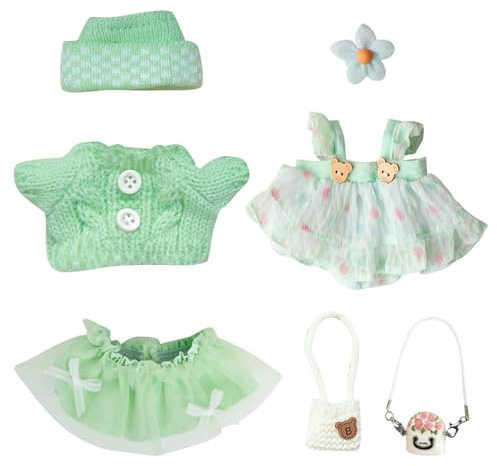 MLPKOI 7 Pièces Accessoires pour Poupées, Poupées Vêtements, Vêtements pour Poupée de 17 cm, Accessoires DIY, pour Collectionneurs, Cadeaux Enfants
