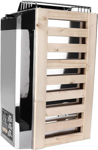 Sauna Heater 3KW Stainless Steel 110V Internal Control for Wet and Dry Bath Home Hotel Spa Steam Room Equipment