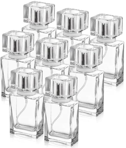 Yitobici 8-delad parfymsprejare, påfyllningsbar parfymsprejare, lämplig för hemmabruk, 30 ml, transparent