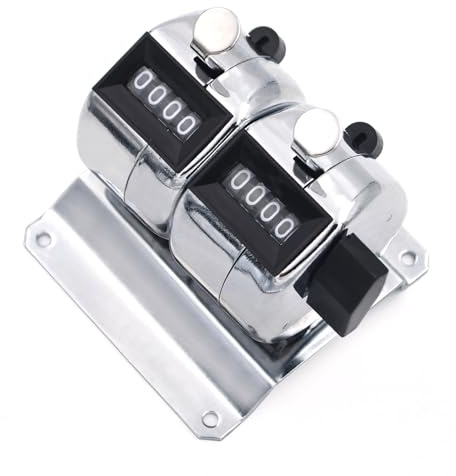 GOGO 2-Unit Desktop Mechanical Tally Counter Clicker with Base Mount
