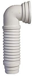 Ceta - Pipe WC coudee extensible MULTIPIPE 93-100mm L235-380mm ref 214MULTIPIPE