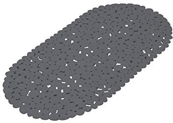 douceur d'intérieur, Fond de Baignoire (36 x 69 cm) Vitamine Sdb Anthracite, PVC Uni