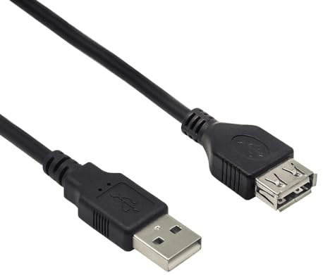 CABLEPELADO Cavo prolunga USB 2.0 | Cavo prolunga USB tipo A maschio a femmina | Velocità fino a 480 Mbit/s | Stampante, Mouse, Tastiera, Pendrive,Telecomando PS, Disco Esterno, PC | Nero | 3 Metri