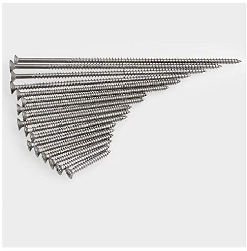 JINYONGFA Tornillo autorroscante M4, Interruptor de Cable Puntiagudo extendido, Montaje en Panel, Cruz de Cable rápida, 30 50 70 150 mm-M4x Longitud 40 mm (50 Piezas)